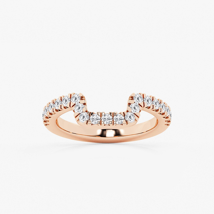 1/3 ctw Round Lab Grown Diamond Prong Set Wedding Band