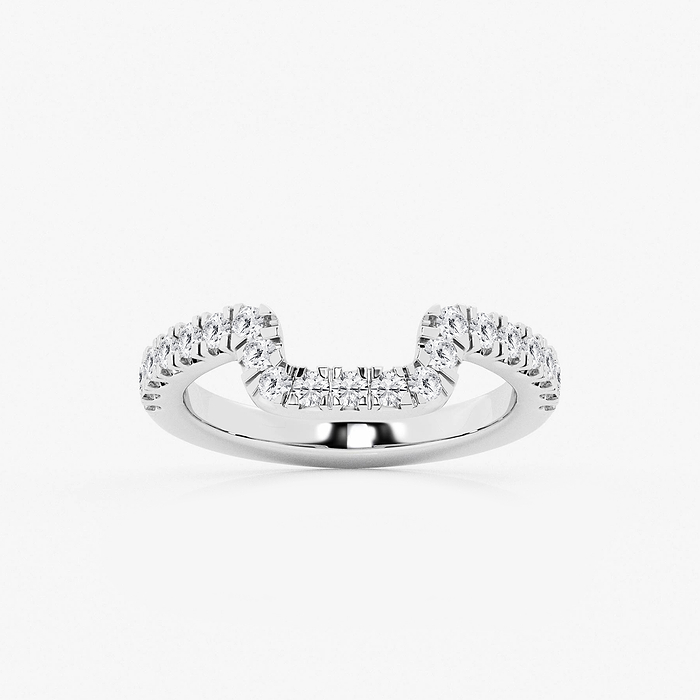 1/3 ctw Round Lab Grown Diamond Prong Set Wedding Band