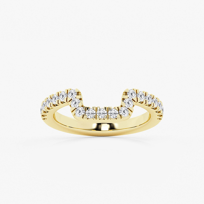 1/3 ctw Round Lab Grown Diamond Prong Set Wedding Band