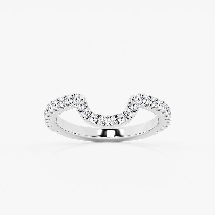 1/3 ctw Round Lab Grown Diamond Prong Set Wedding Band