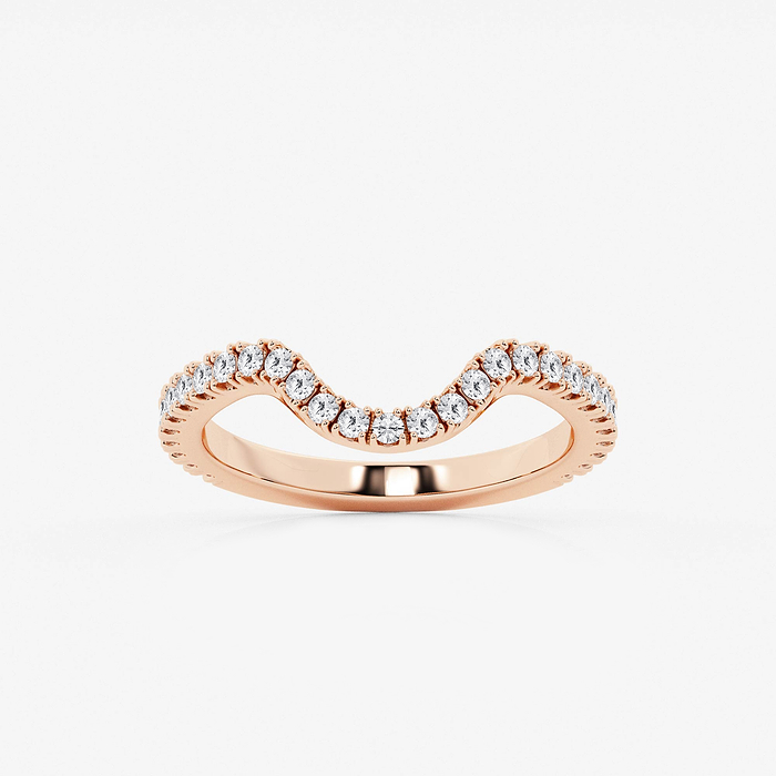 1/3 ctw Round Lab Grown Diamond Prong Set Wedding Band