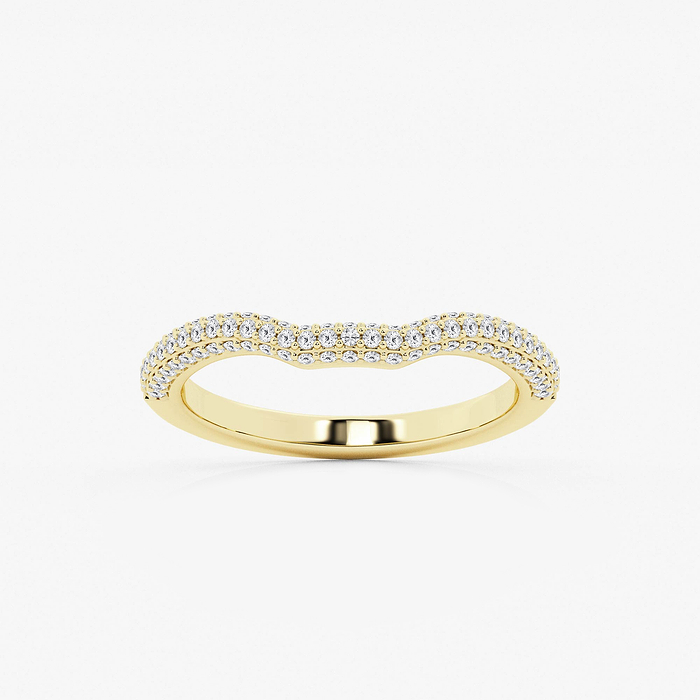 1/2 ctw Round Lab Grown Diamond Prong Set Wedding Band