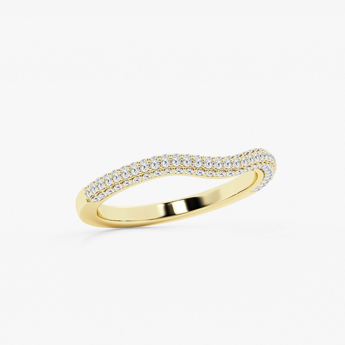 Additional Image 1 for  2/5 ctw Round Lab Grown Diamond Prong Set Wedding Band