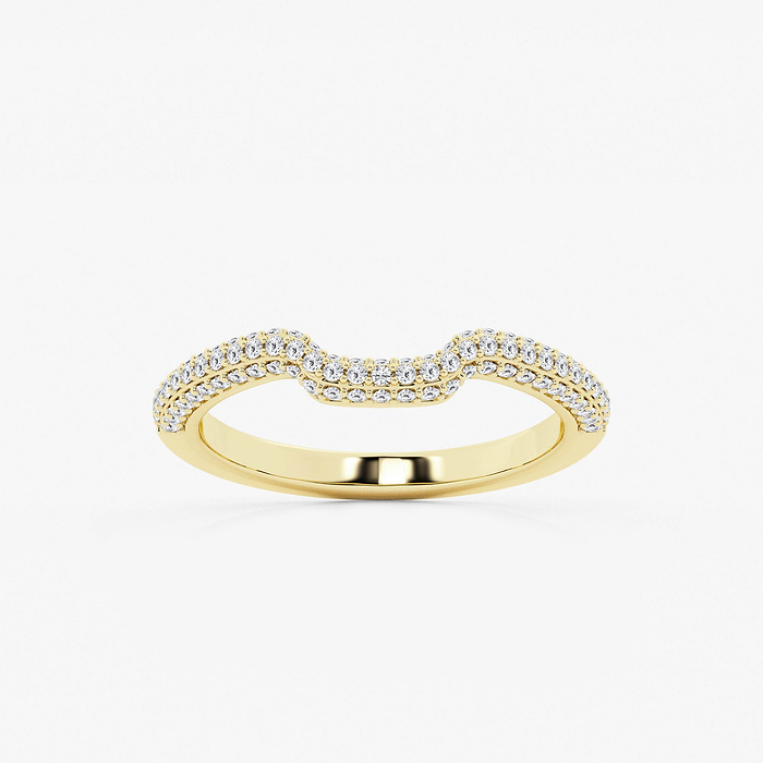 1/2 ctw Round Lab Grown Diamond Prong Set Wedding Band