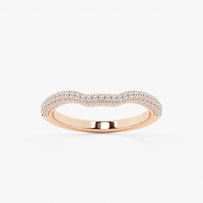 1/2 ctw Round Lab Grown Diamond Prong Set Wedding Band