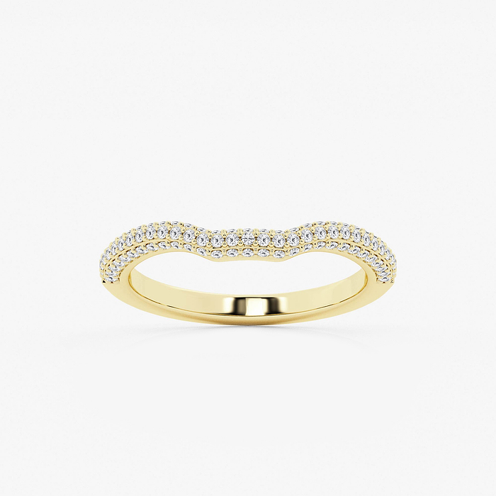 1/2 ctw Round Lab Grown Diamond Prong Set Wedding Band