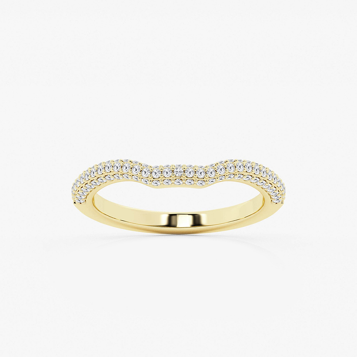 1/2 ctw Round Lab Grown Diamond Prong Set Wedding Band