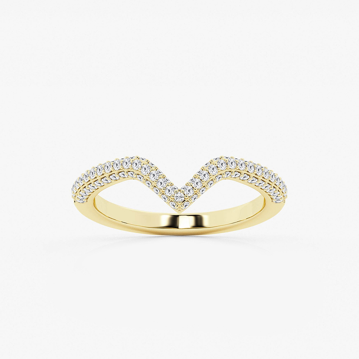1/2 ctw Round Lab Grown Diamond Prong Set Wedding Band