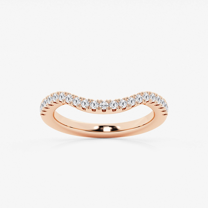 1/3 ctw Round Lab Grown Diamond Prong Set Wedding Band