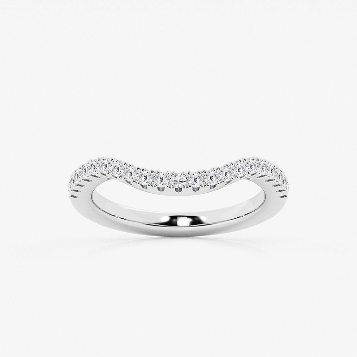1/3 ctw Round Lab Grown Diamond Prong Set Wedding Band