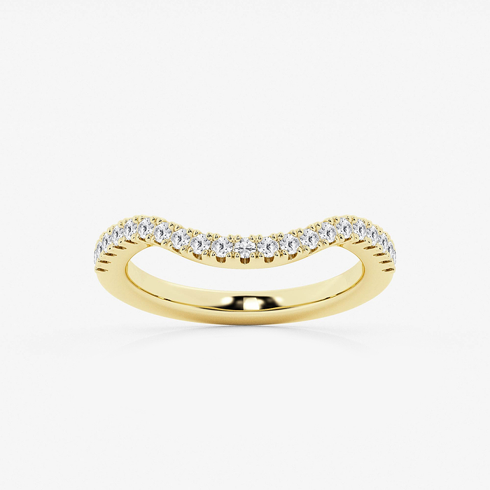 1/3 ctw Round Lab Grown Diamond Prong Set Wedding Band