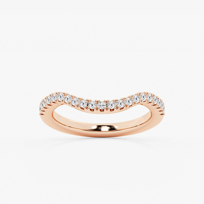 1/3 ctw Round Lab Grown Diamond Prong Set Wedding Band