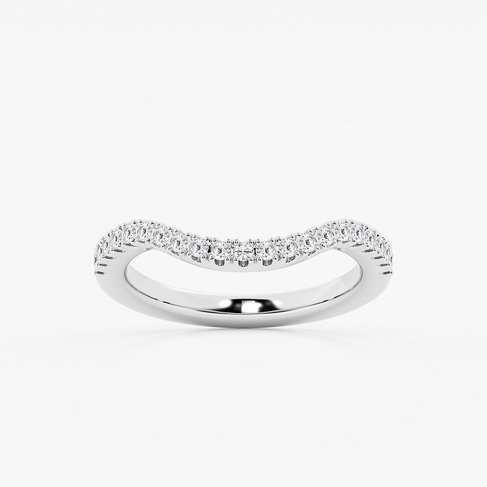 1/3 ctw Round Lab Grown Diamond Prong Set Wedding Band