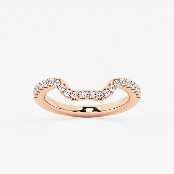 1/3 ctw Round Lab Grown Diamond Prong Set Wedding Band
