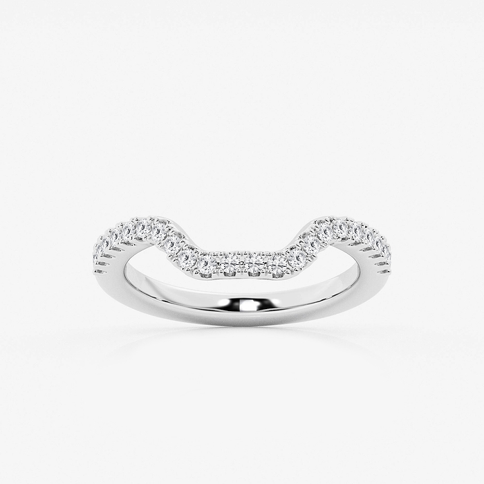 1/3 ctw Round Lab Grown Diamond Prong Set Wedding Band