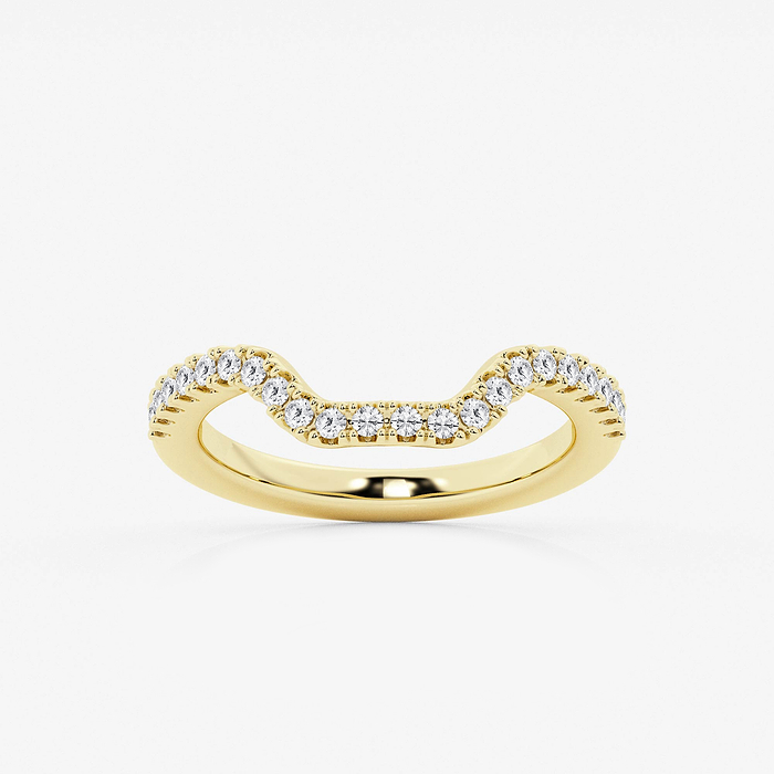 1/3 ctw Round Lab Grown Diamond Prong Set Wedding Band