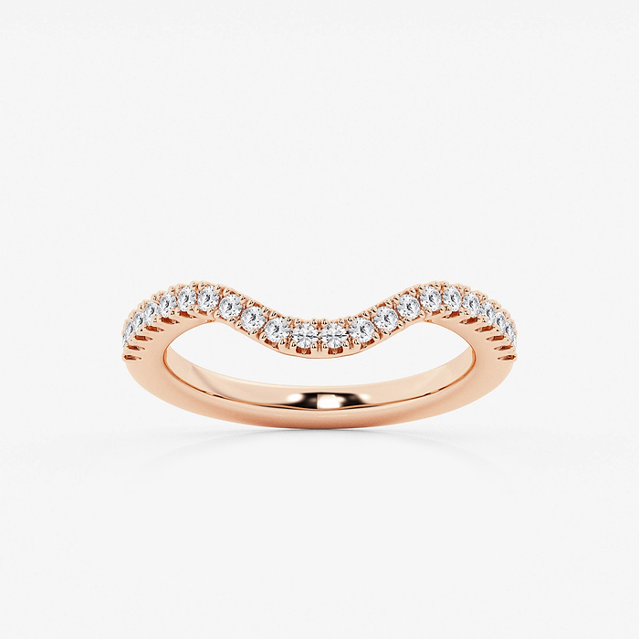 1/3 ctw Round Lab Grown Diamond Prong Set Wedding Band