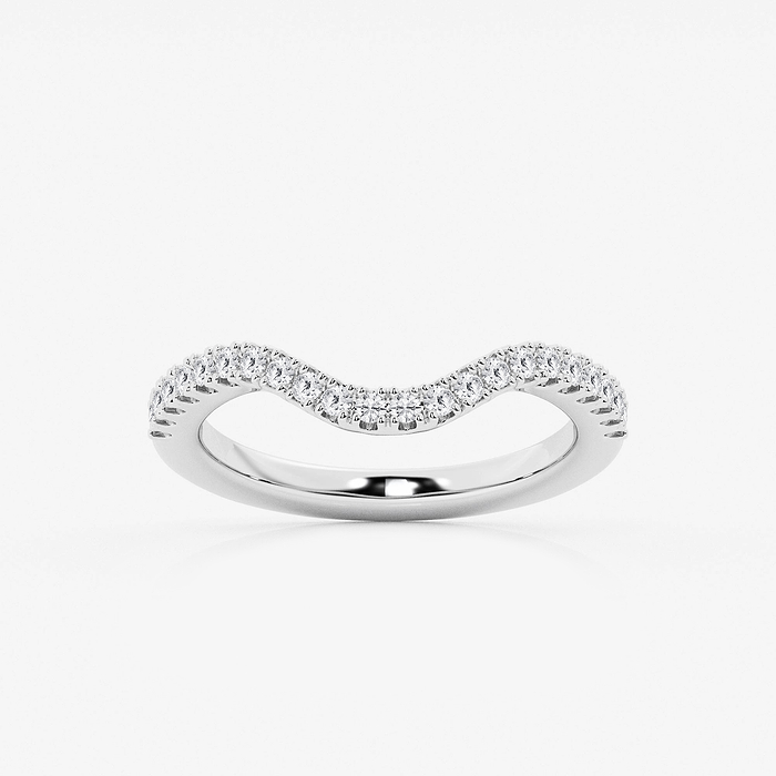 1/3 ctw Round Lab Grown Diamond Prong Set Wedding Band