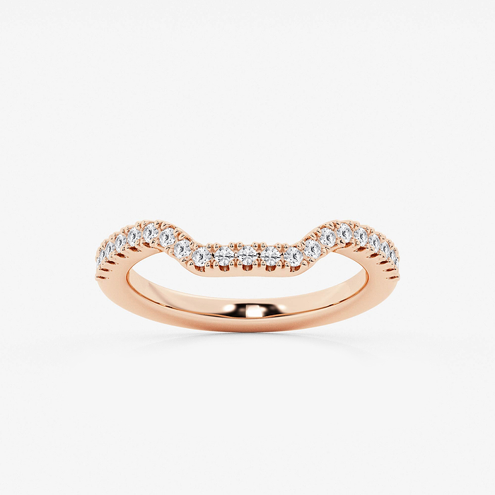 1/3 ctw Round Lab Grown Diamond Prong Set Wedding Band
