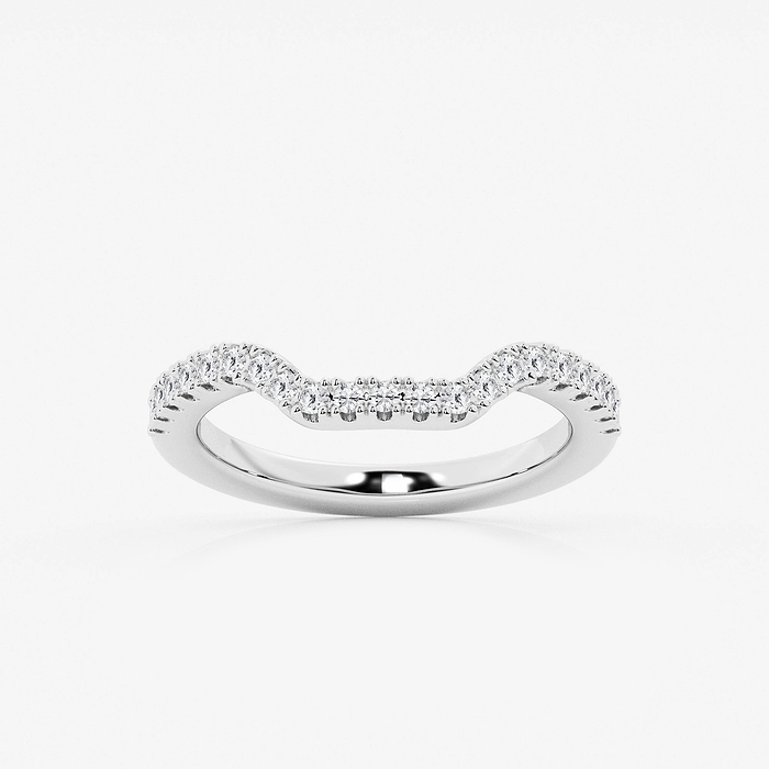 1/3 ctw Round Lab Grown Diamond Prong Set Wedding Band