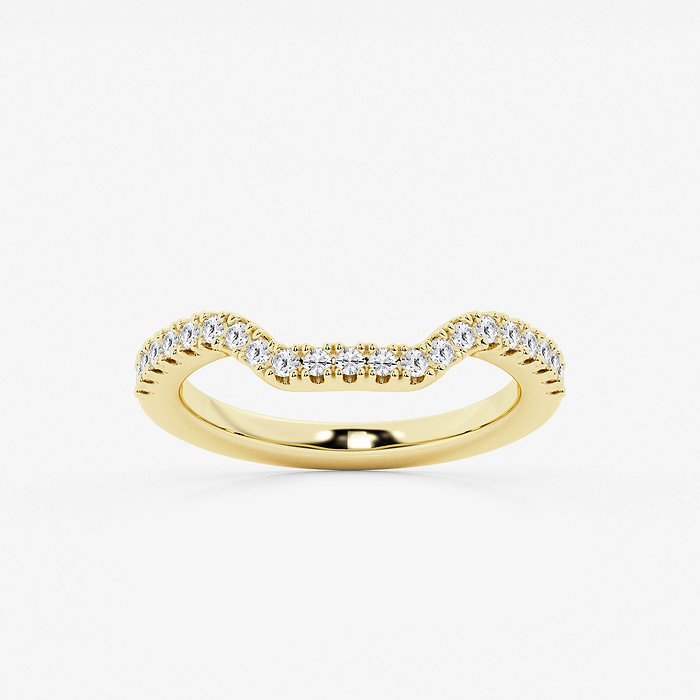 1/3 ctw Round Lab Grown Diamond Prong Set Wedding Band