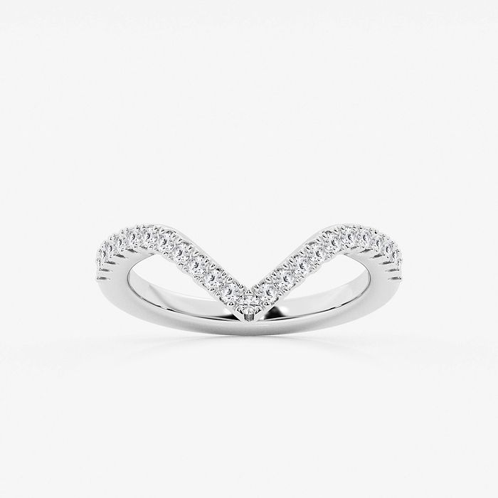 1/3 ctw Round Lab Grown Diamond Prong Set Wedding Band