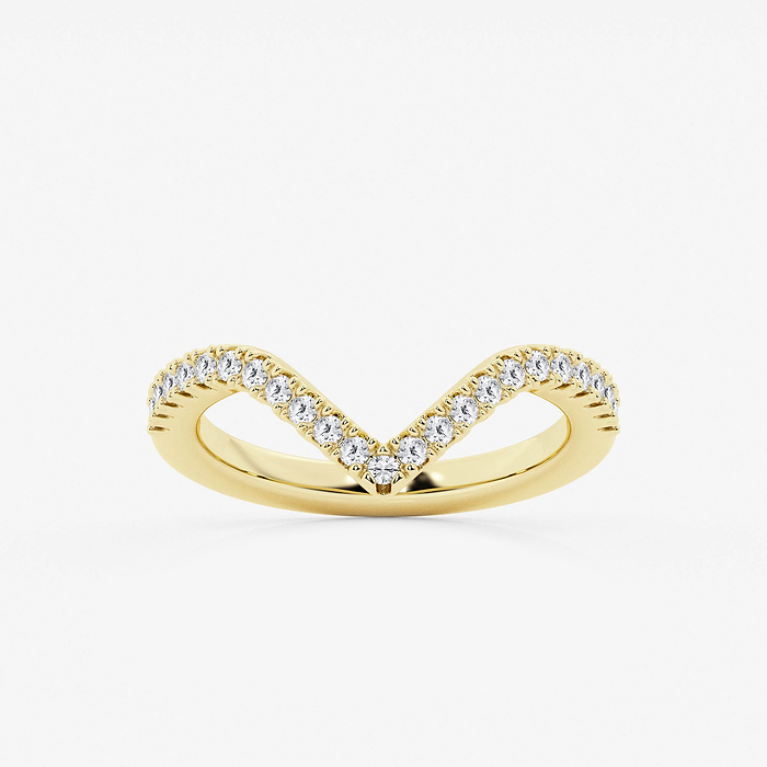 1/3 ctw Round Lab Grown Diamond Prong Set Wedding Band