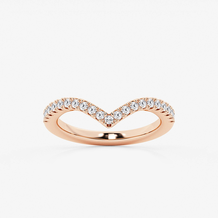 1/3 ctw Round Lab Grown Diamond Prong Set Wedding Band
