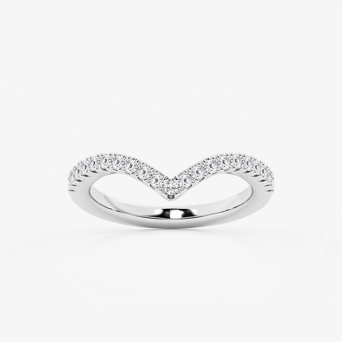 1/3 ctw Round Lab Grown Diamond Prong Set Wedding Band