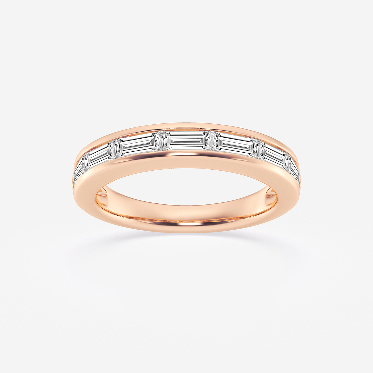 1 ctw Baguette Lab Grown Diamond Seven Stone Anniversary Band