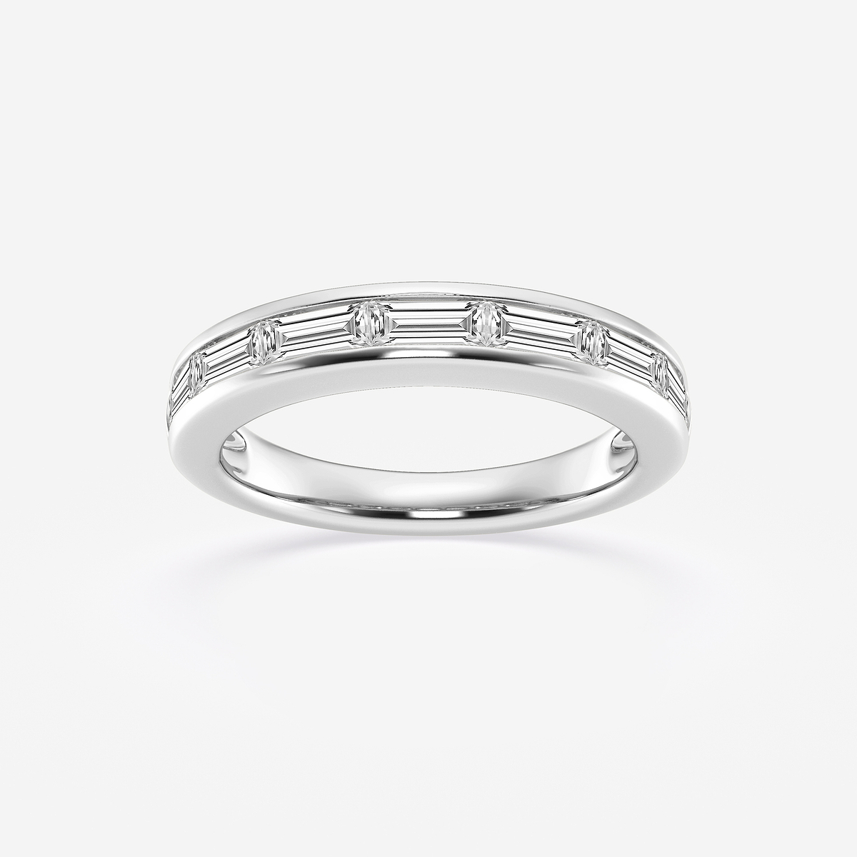 1 ctw Baguette Lab Grown Diamond Seven Stone Anniversary Band