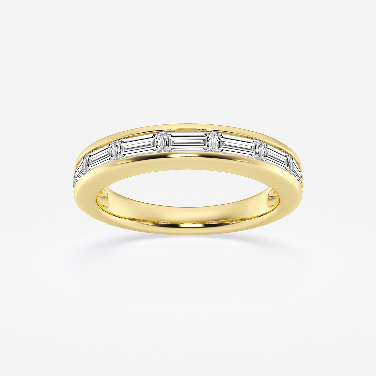 1 ctw Baguette Lab Grown Diamond Seven Stone Anniversary Band