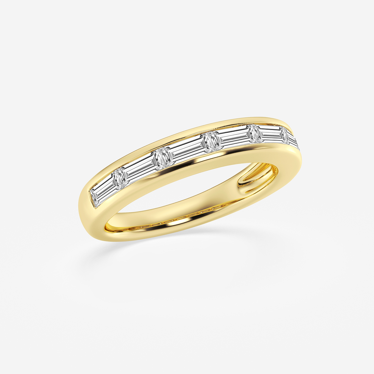 Additional Image 1 for  1 ctw Baguette Lab Grown Diamond Seven Stone Anniversary Band