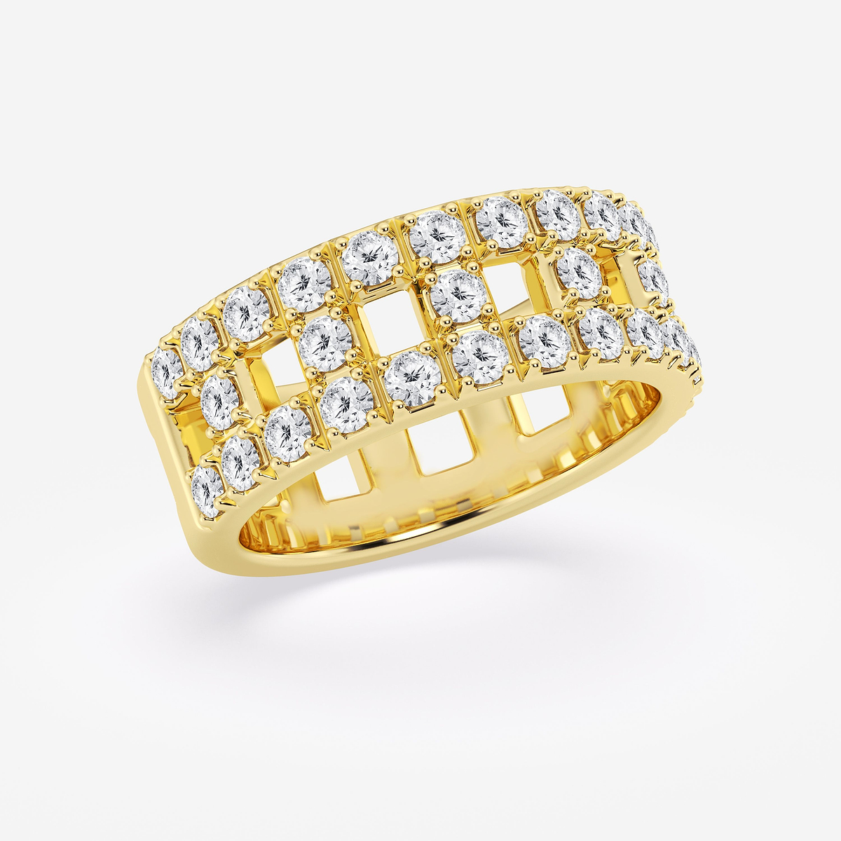 Additional Image 1 for  1 1/2 ctw Round Lab Grown Diamond Band