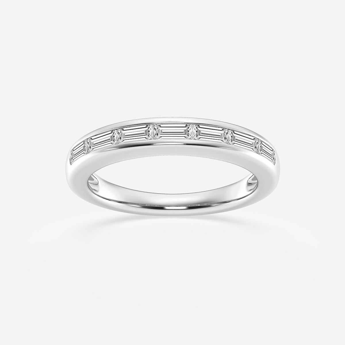 1/2 ctw Baguette Lab Grown Diamond Seven Stone Anniversary Band