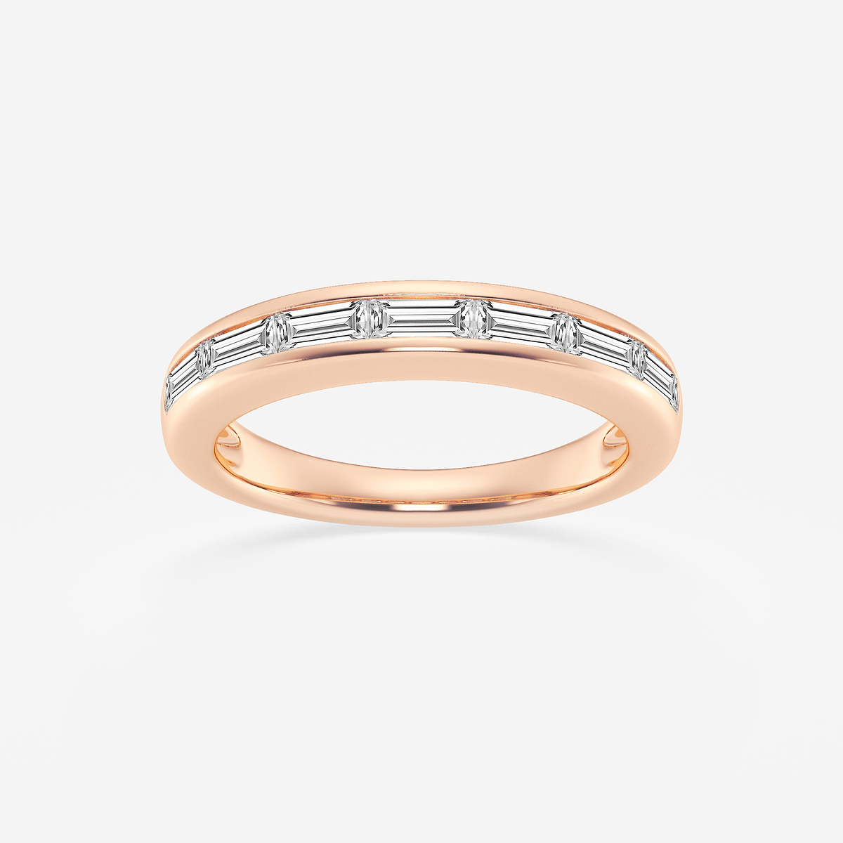 3/4 ctw Baguette Lab Grown Diamond Seven Stone Anniversary Band