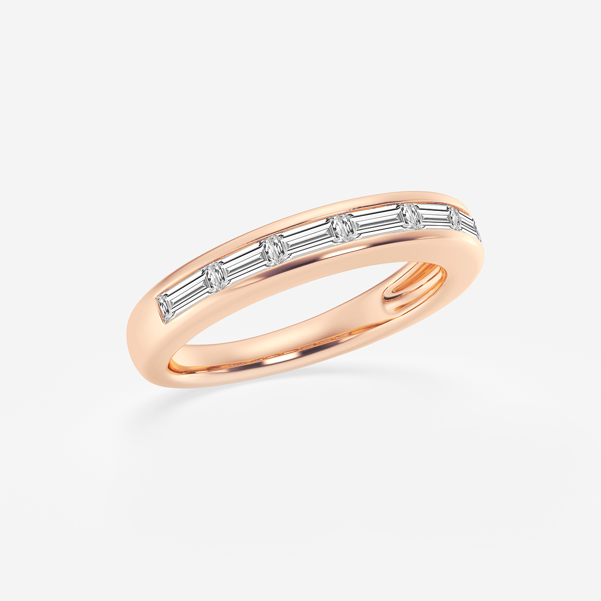 Additional Image 1 for  3/4 ctw Baguette Lab Grown Diamond Seven Stone Anniversary Band