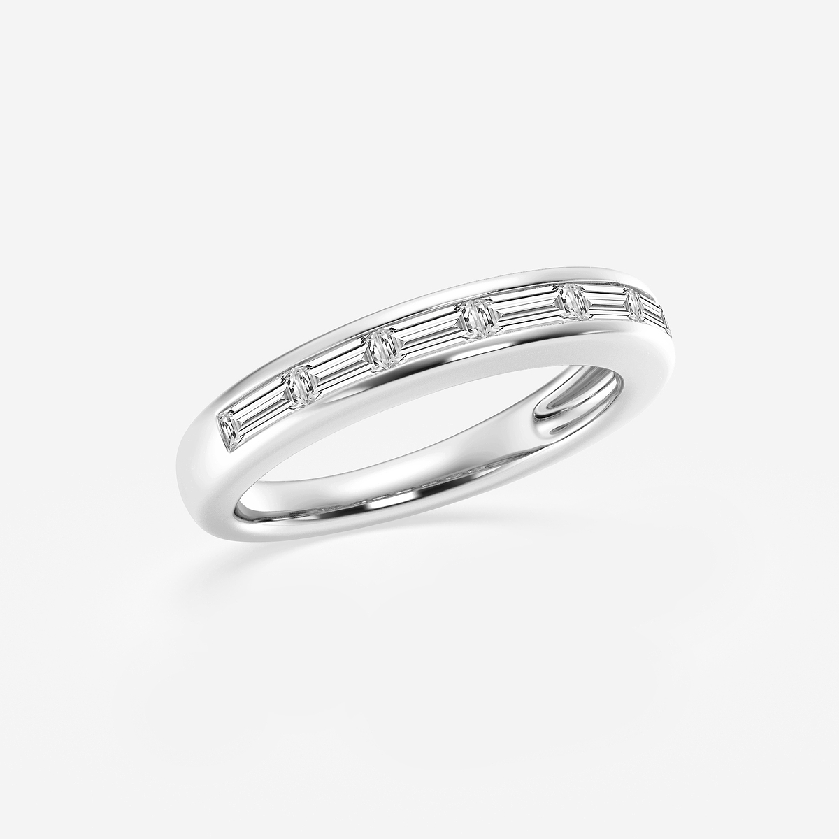Additional Image 1 for  3/4 ctw Baguette Lab Grown Diamond Seven Stone Anniversary Band