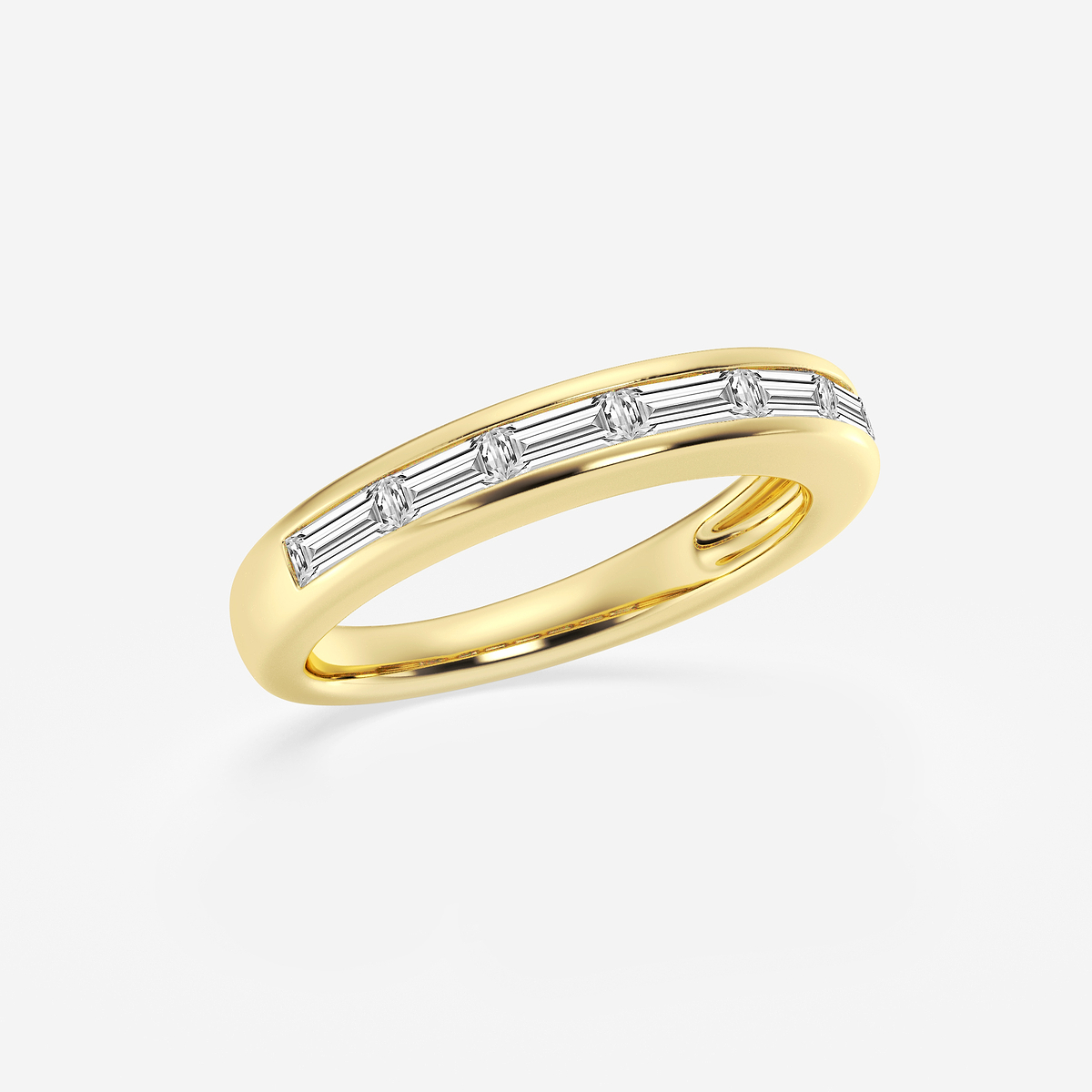Additional Image 1 for  3/4 ctw Baguette Lab Grown Diamond Seven Stone Anniversary Band