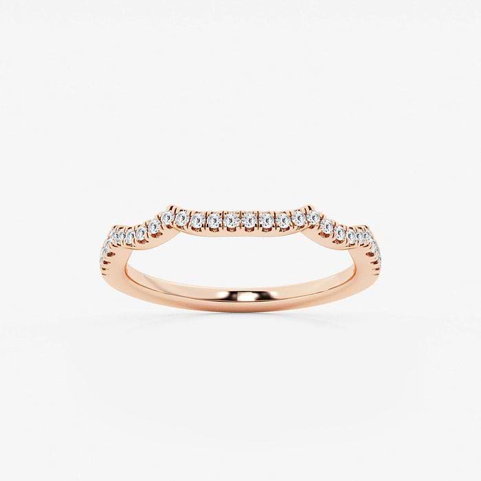 1 ctw Cushion Lab Grown Diamond Double Twist Engagement Ring 14K Rose Gold, F, VS2