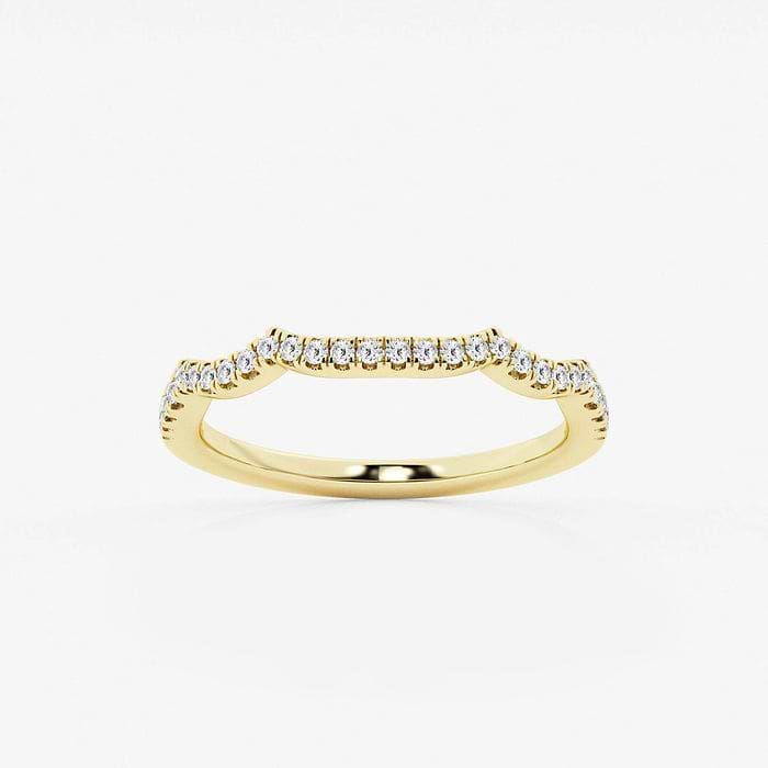 1 ctw Cushion Lab Grown Diamond Double Twist Engagement Ring 14K Yellow Gold, F, VS2