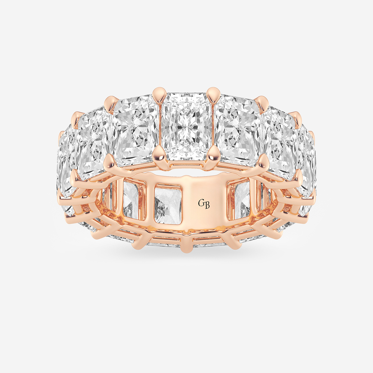12 ctw Radiant Lab Grown Diamond Eternity Band
