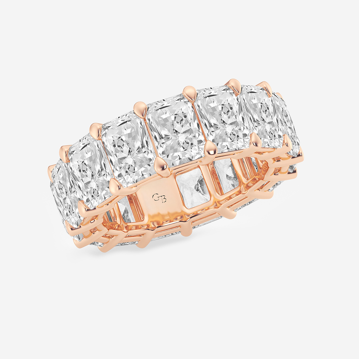 Additional Image 1 for  12 ctw Radiant Lab Grown Diamond Eternity Band