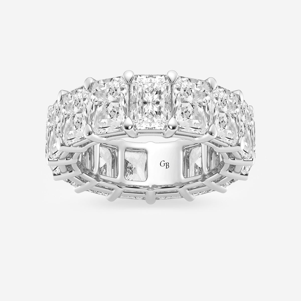 12 ctw Radiant Lab Grown Diamond Eternity Band