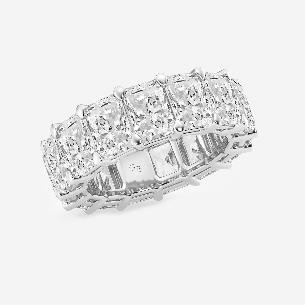 Additional Image 1 for  12 ctw Radiant Lab Grown Diamond Eternity Band