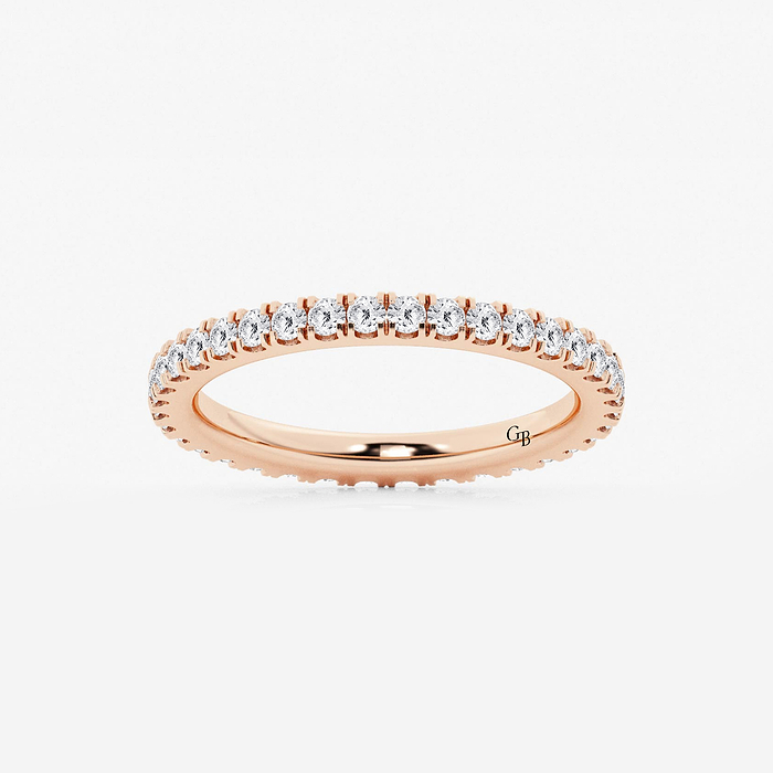 2/3 ctw Round Lab Grown Diamond  Wedding Band