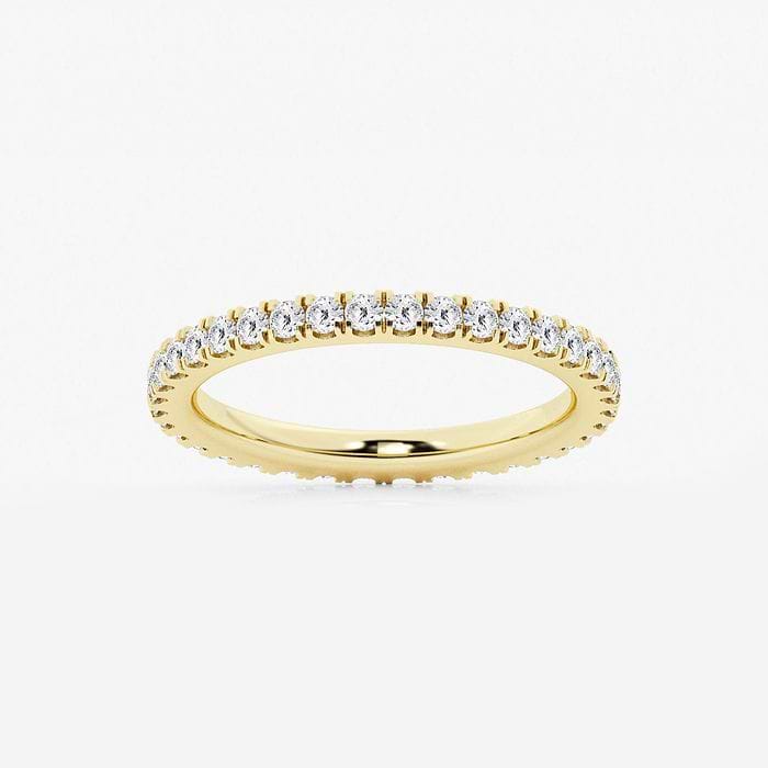 9 1/5 ctw Marquise Lab Grown Diamond Split Double Band Eternity Engagement Ring 14K Yellow Gold, F, VS2