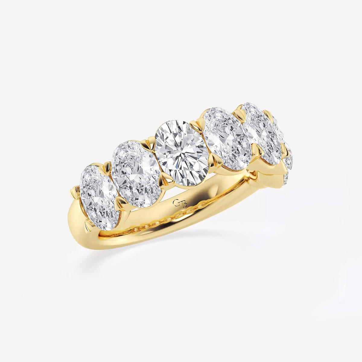 Additional Image 1 for  5 ctw Oval Lab Grown Diamond Seven-Stone Anniversary Band