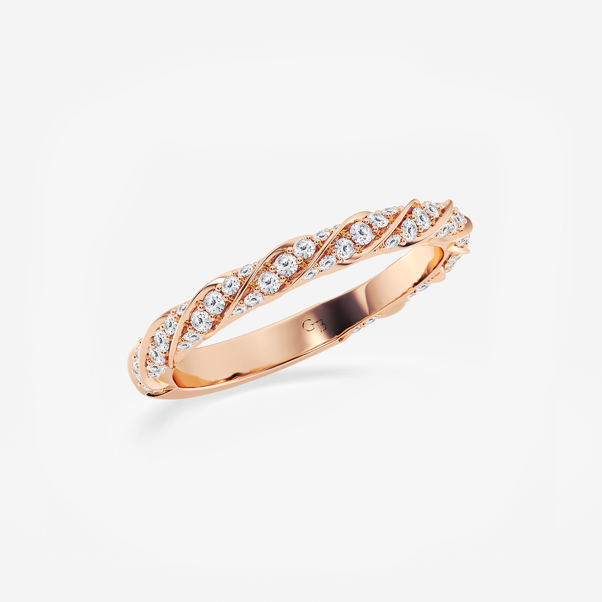 Additional Image 1 for  1/2 ctw Round Lab Grown Diamond Prong Set Wedding Band