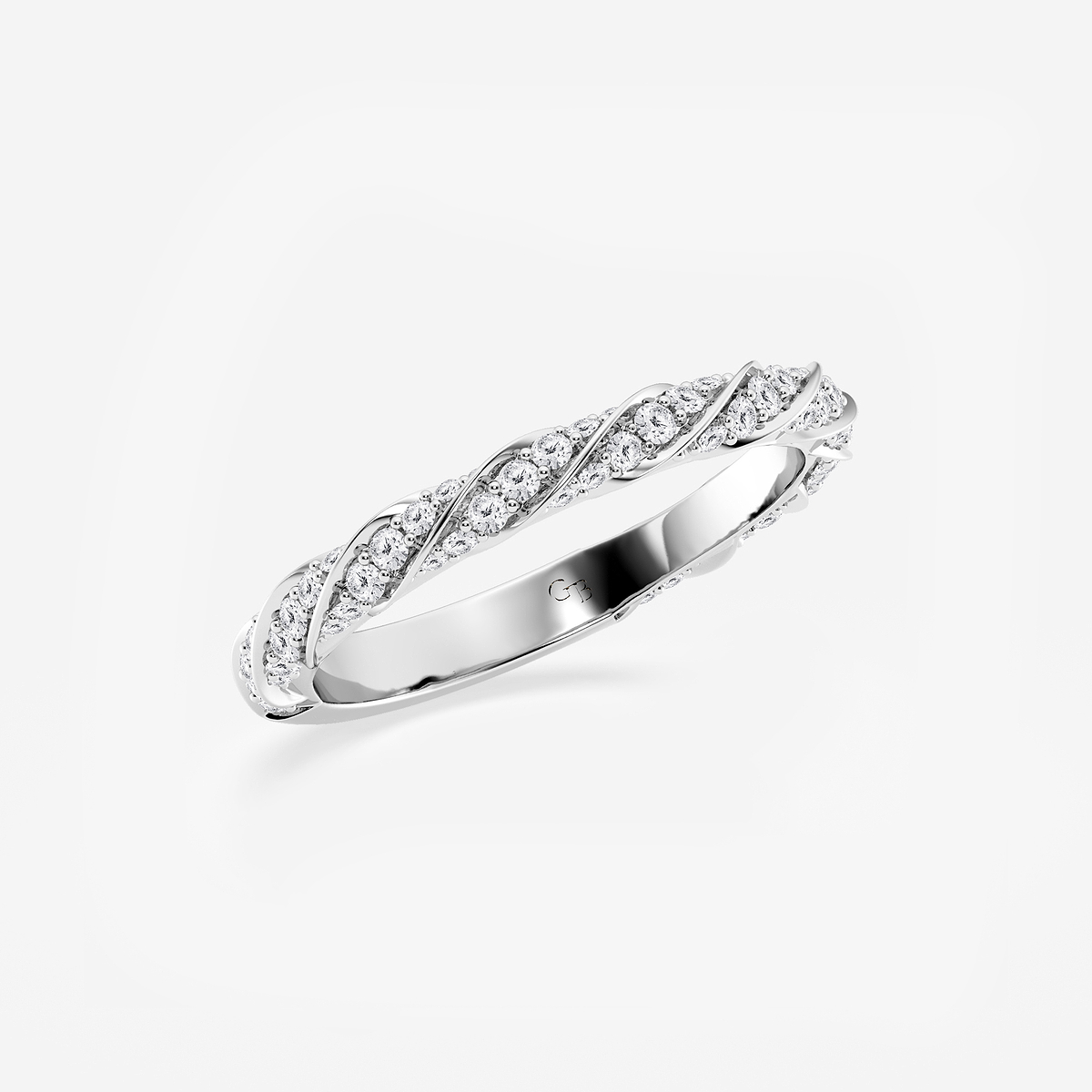 Additional Image 1 for  1/2 ctw Round Lab Grown Diamond Prong Set Wedding Band